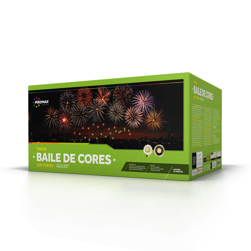 Torta baile de cores Torta baile de cores